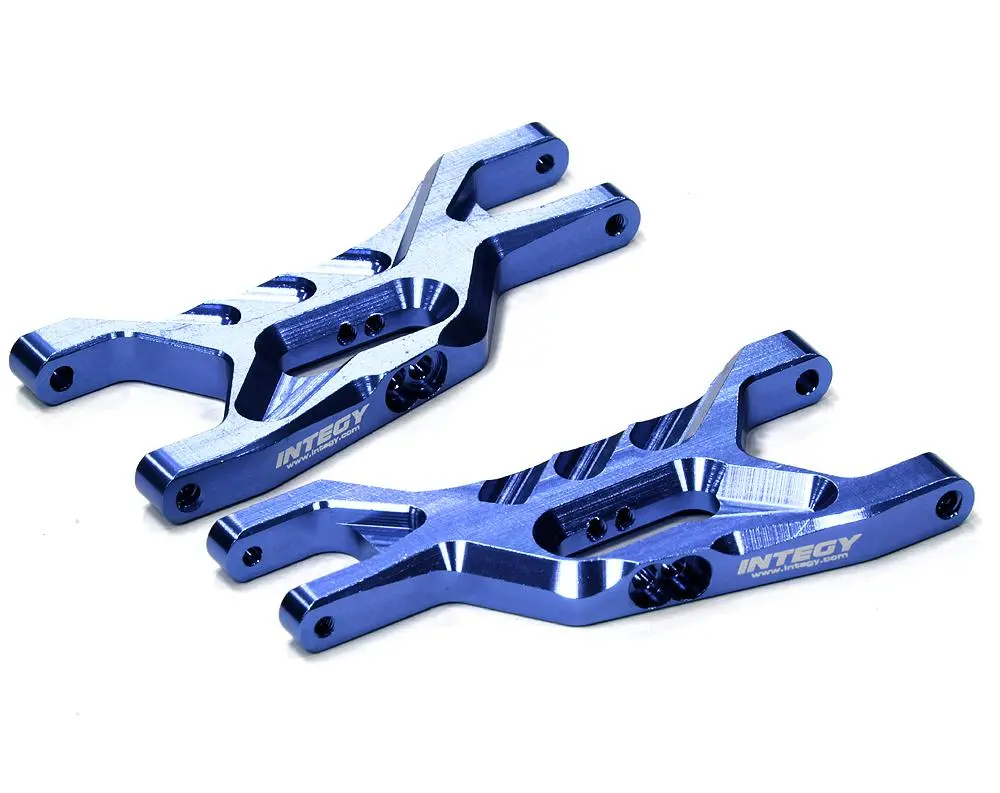Integy Billet Machined T3 Front Lower Arm(2) For 1/10 Rustler 2Wd, Stampede 2Wd, Slash 2Wd (T8640blue) 1