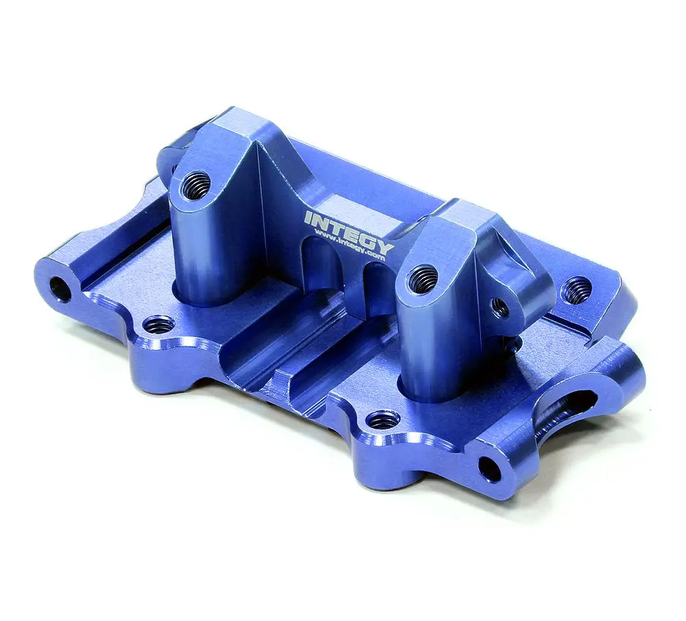 Integy Billet Machined T3 Front Bulkhead For 1/10 Rustler 2Wd, Stampede 2Wd & Slash 2Wd (Blue) (T8641blue) 1