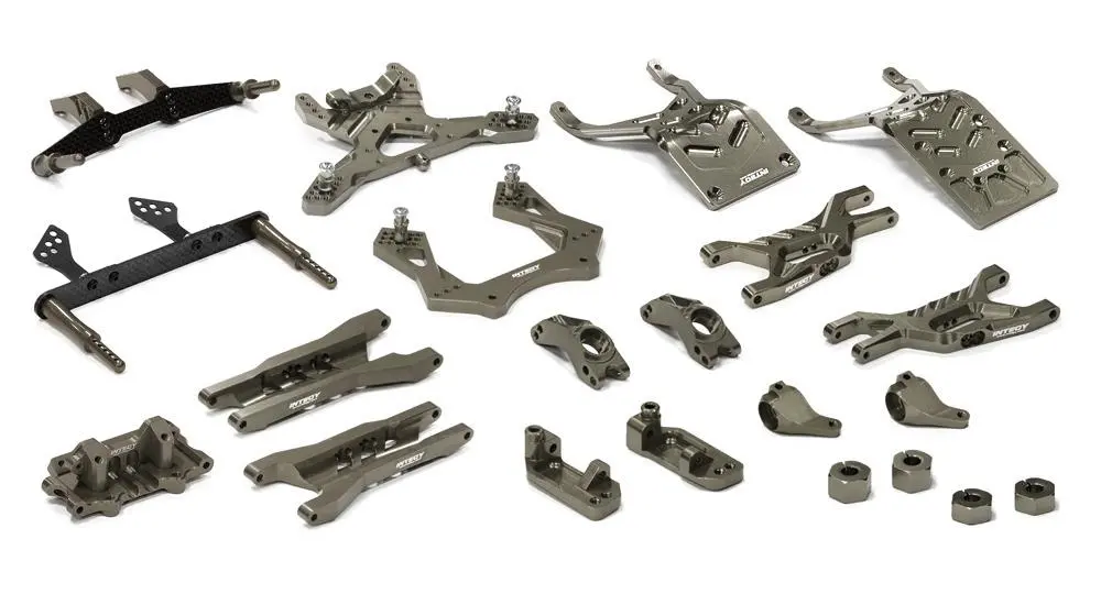 Integy Billet Machined T3 Complete Suspension Kit For 1/10 Stampede 2Wd (T8651grey) 1