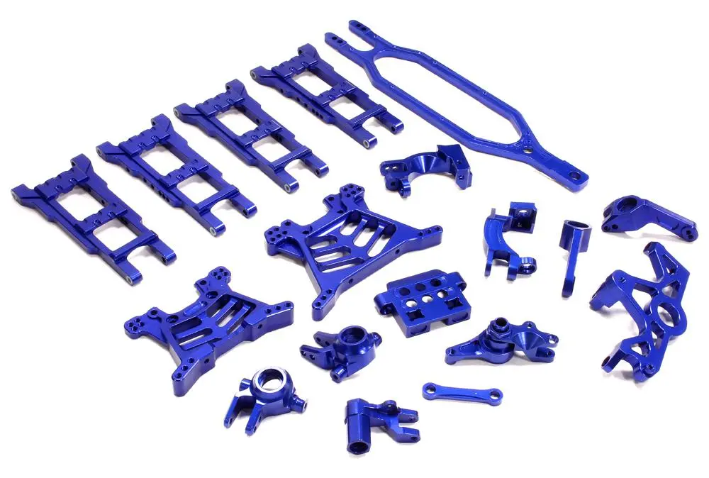 Integy Billet Machined T3 Complete Conversion Kit For 1/10 Slash 4X4 (Non-Lcg) (T8713blue) 1