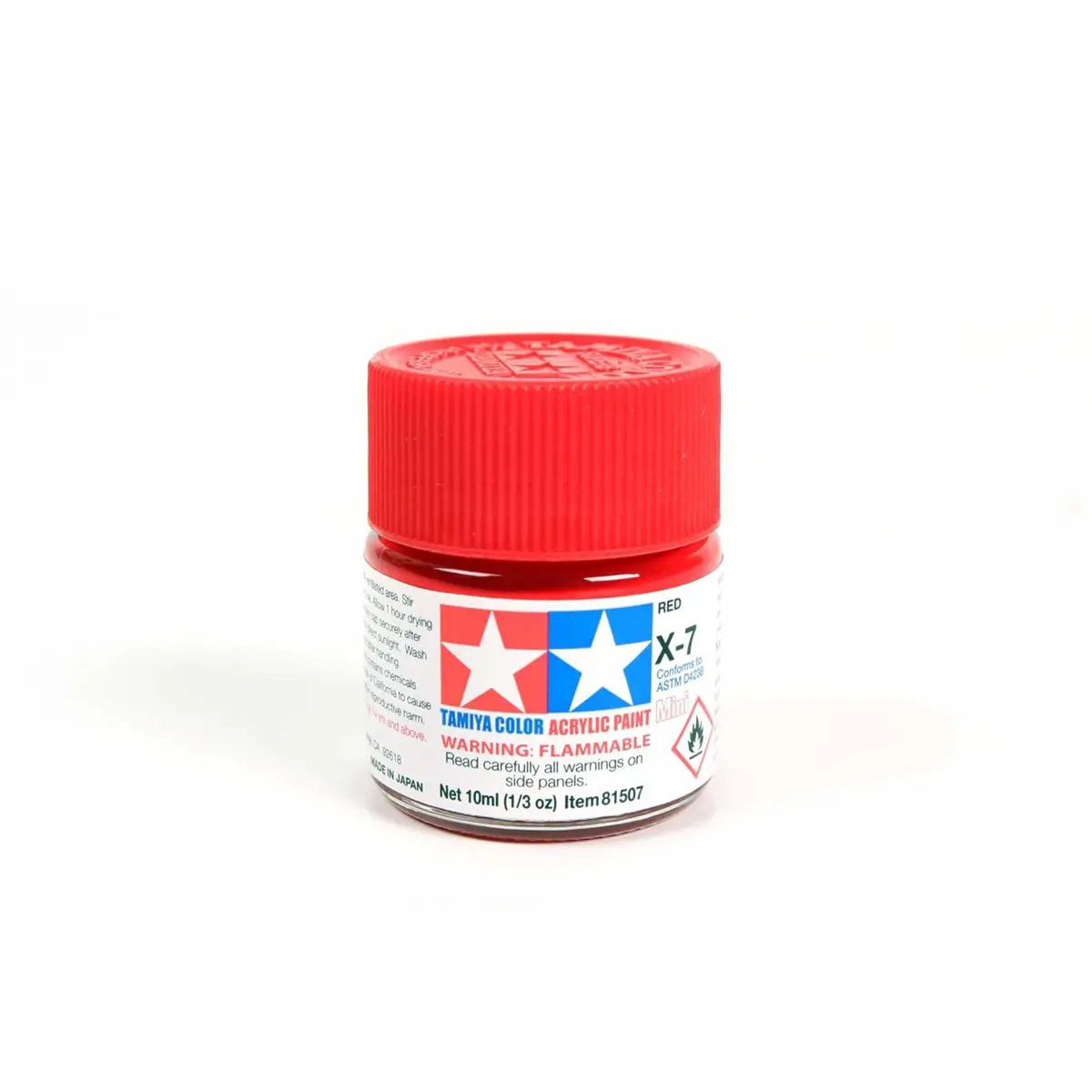 Tamiya Acrylic Mini X7, Red (Tam81507) 1