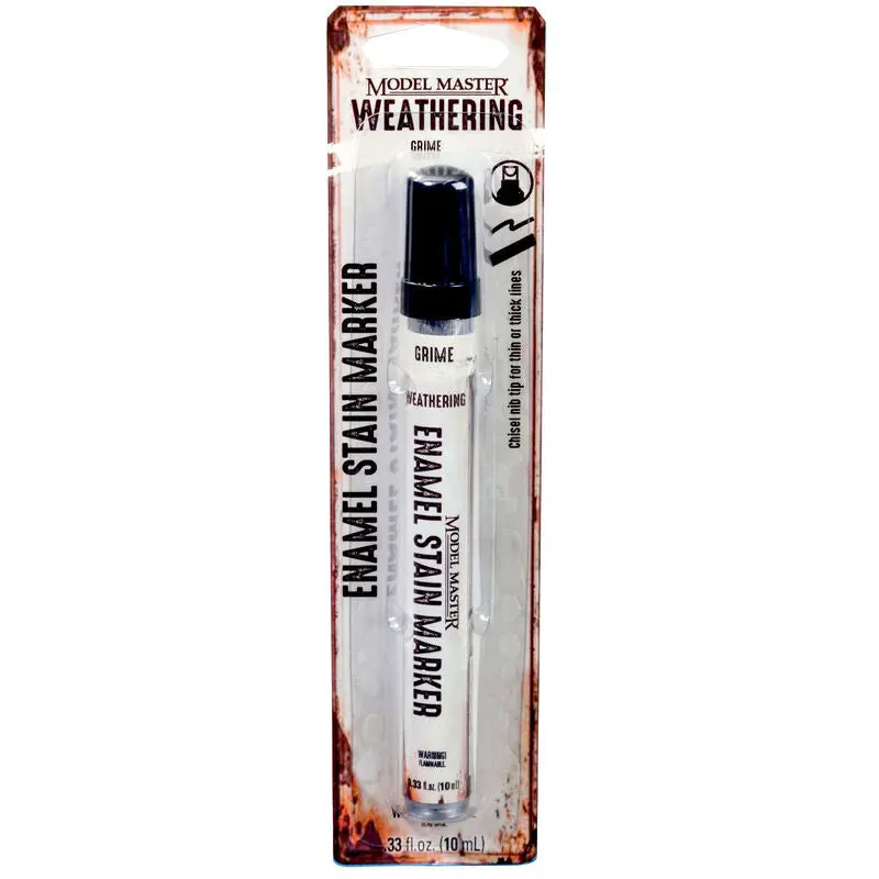 Model Master .33Oz Enamel Stain Markers, Grime (Tes342895) 1