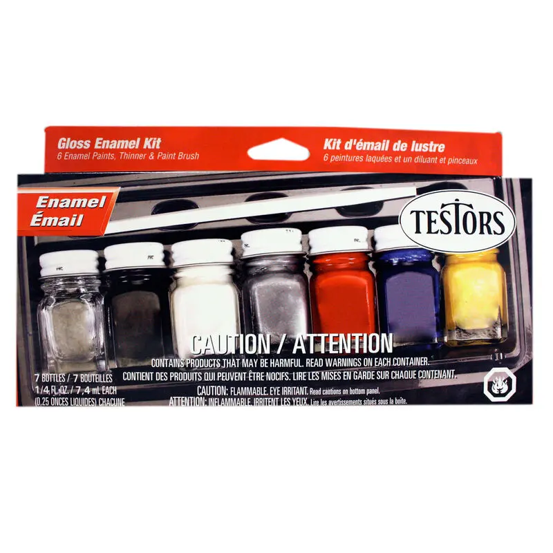 Testers Enamel Kit: Household, 6 Colors  (Tes9115x) 1