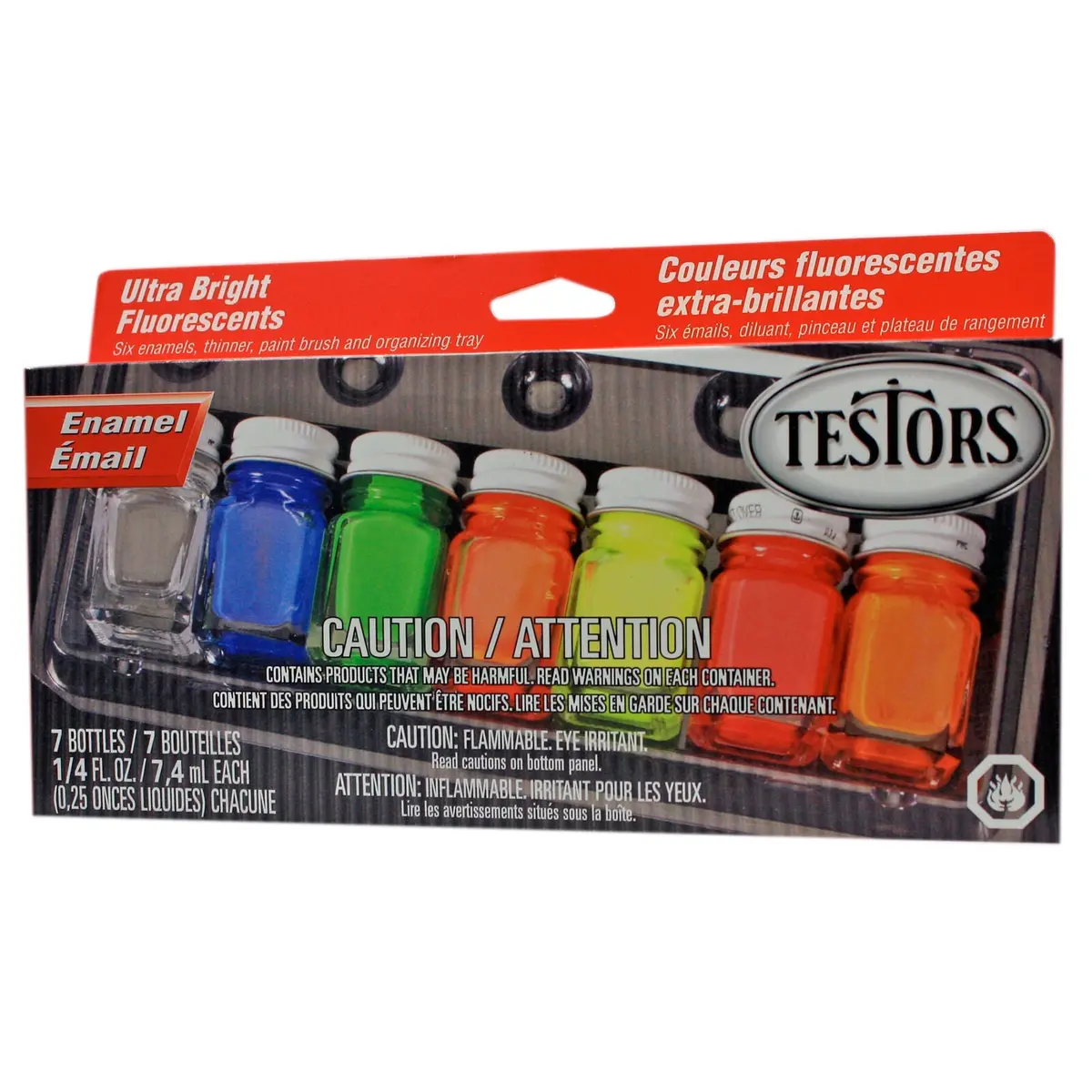 Testors Enamel Kit: Fluorescent (Tes9132x) 1