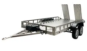 Hrp 1/10 Scale Full Metal Trailer With Led Lights (Titanium) (Bol5005) 1