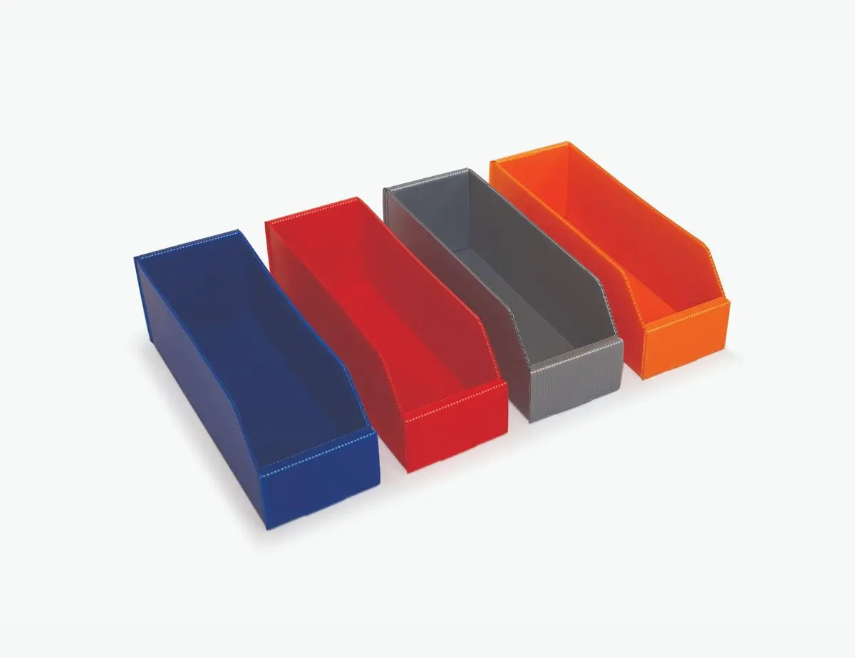 Fluted Plastic Parts Bins - 300Mm Long - 25 Pack 1