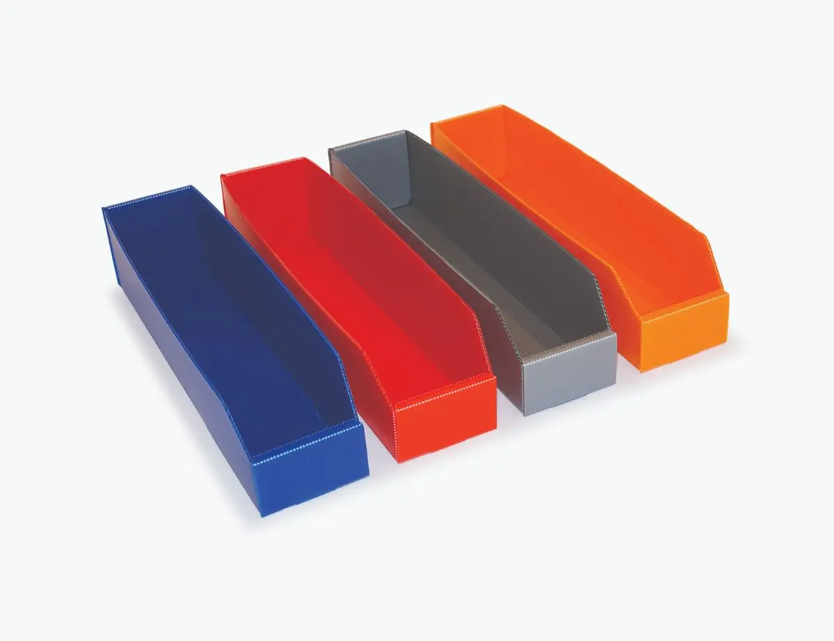 Fluted Plastic Parts Bins - 450Mm Long - 25 Pack 1
