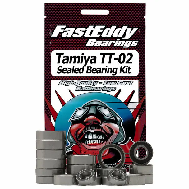 Fasteddy Tamiya Tt-02 Chassis Rubber Sealed Bearing Kit (Tfe-411) 1