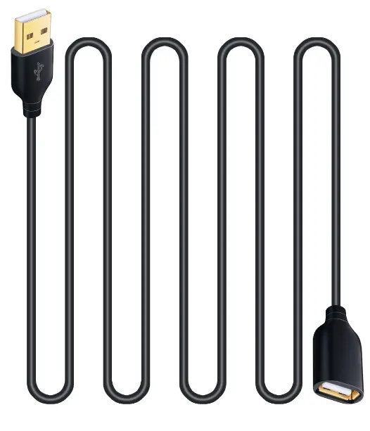 Friendly Hobbies Usb Extension Cable -10 Ft Extra Long Type A Male To Female Usb 2.0 Extender Cord 1
