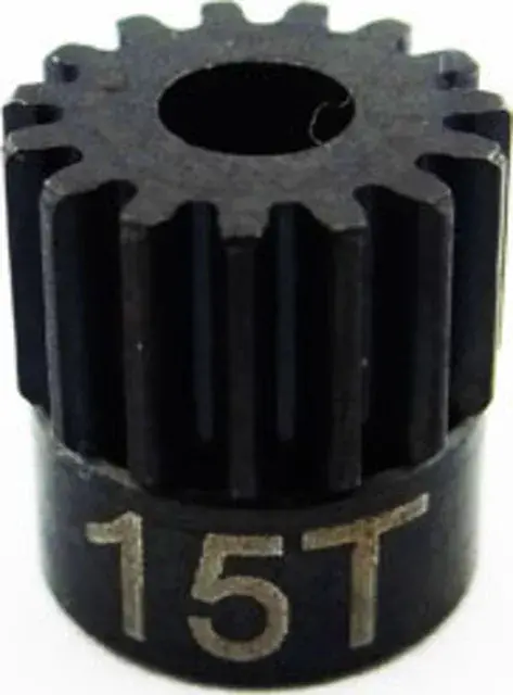 Hot Racing 15T 0.5 Mod Hardened Steel Pinion Gear 1/8 Bore (Csg15m05) 1
