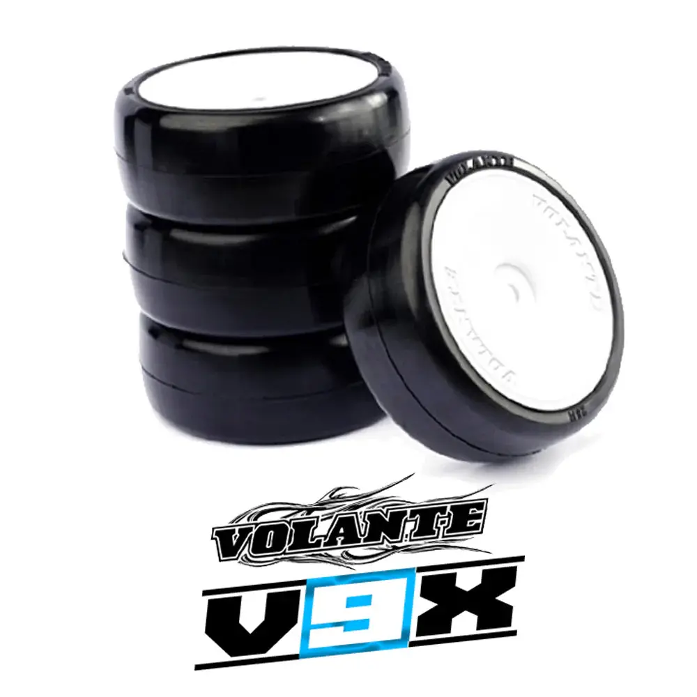 Volante V9x Evolution 36R Premium Pre-Glued Tire Set (4) 1