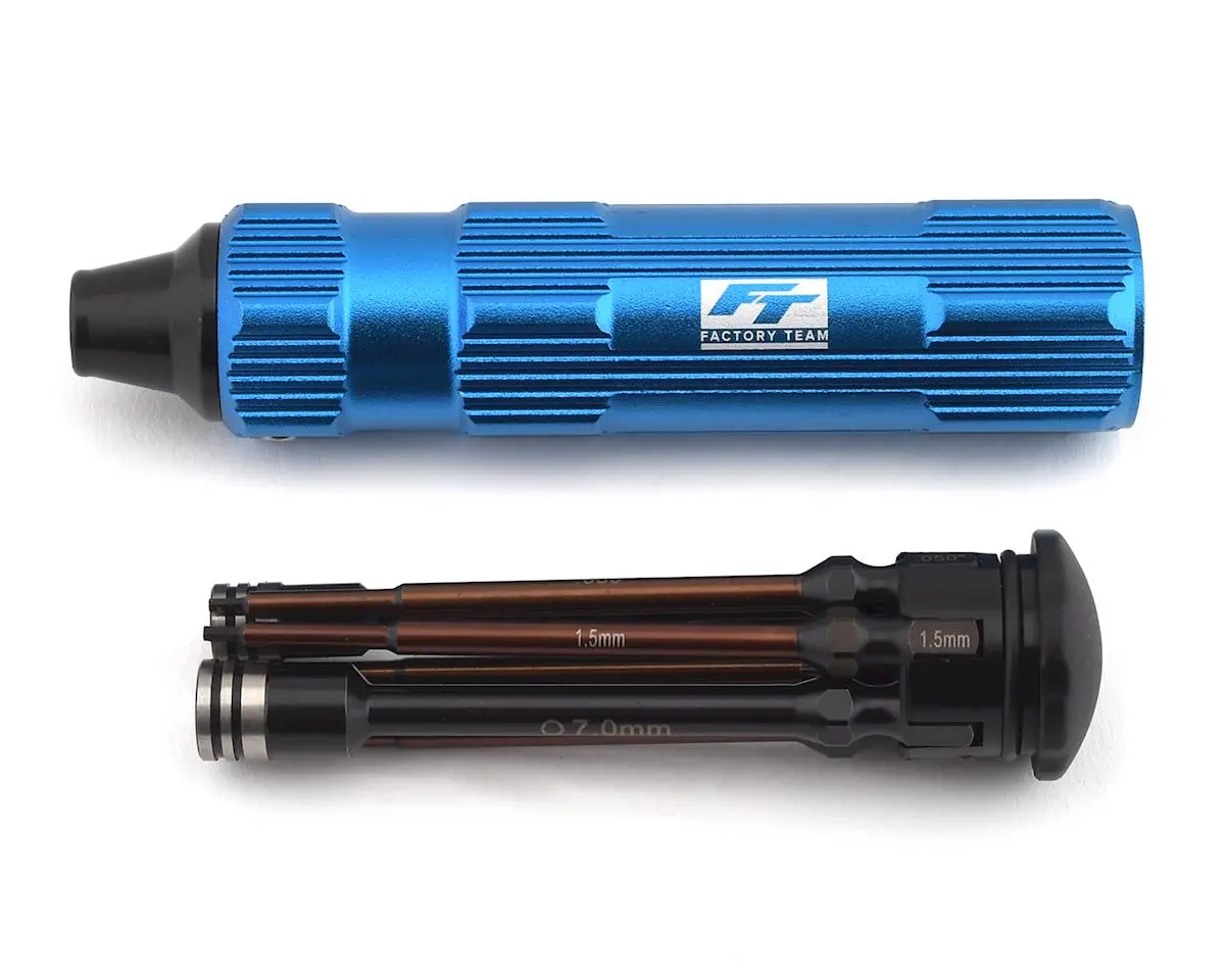 Team Associated Factory Team 7 Piece 1/4” Drive Hex Driver Set W/Handle (Asc1650) 1