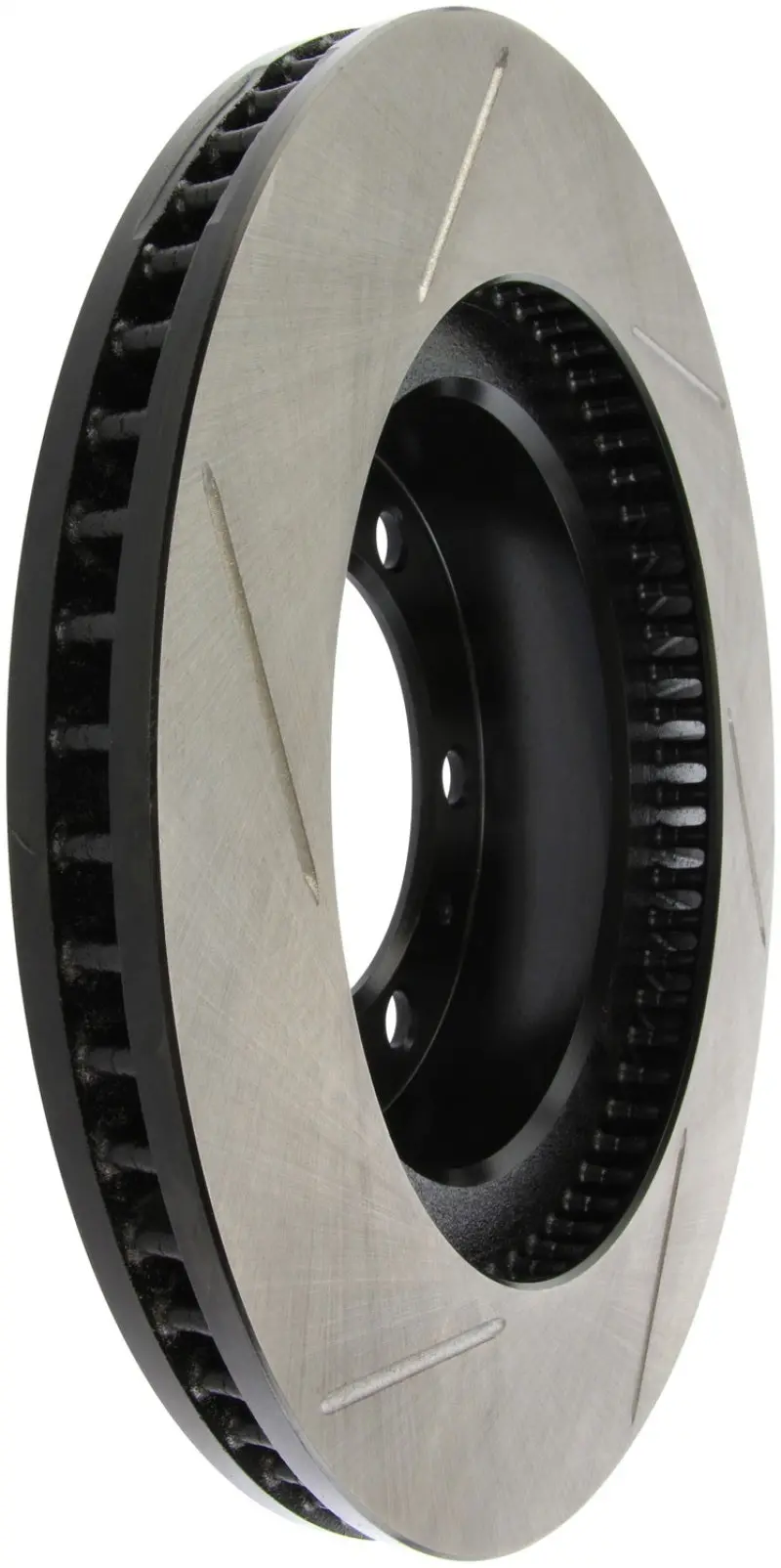 Stoptech Power Slot Slotted Front Left Brake Rotor For Toyota Tacoma (2005–2009) And 4Runner (2003–2009) 1