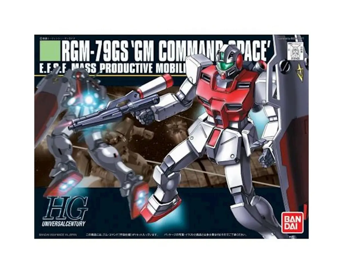 Bandai: 0080 #51 Hguc Rgm-79Gs Gm Space Command Hg Gundam 1/144 Action Figure Model Kit 1