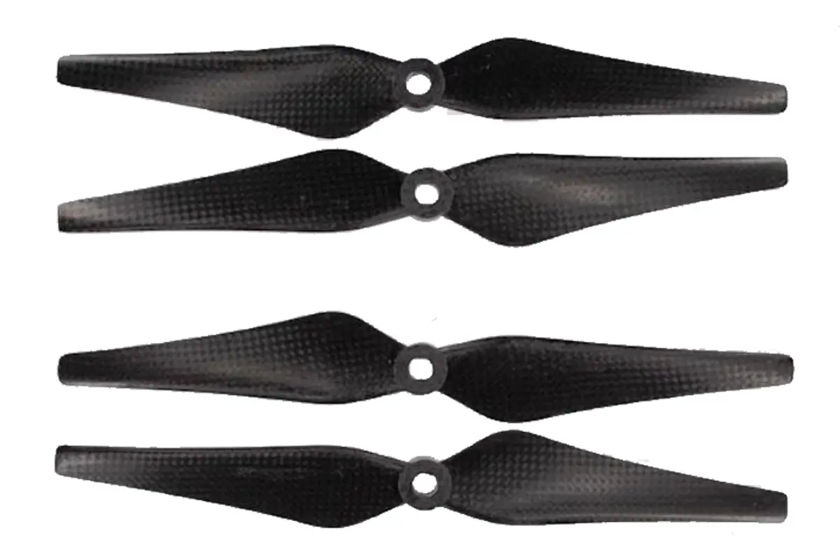 Maytech Carbon Fiber 9.4 X 4.3 Props For Vision, Set Of 4 (2 Ccw / 2 Cw) W/Self Tightening Nut 1