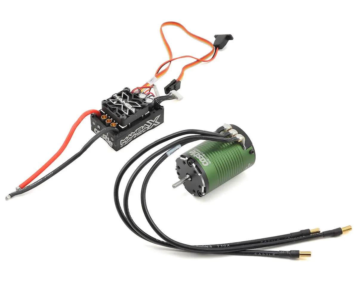 Castle Creations Mamba X Sct 1/10 Brushless Combo W/1410 Sensored Motor (3800Kv) (Cse010016100) 1