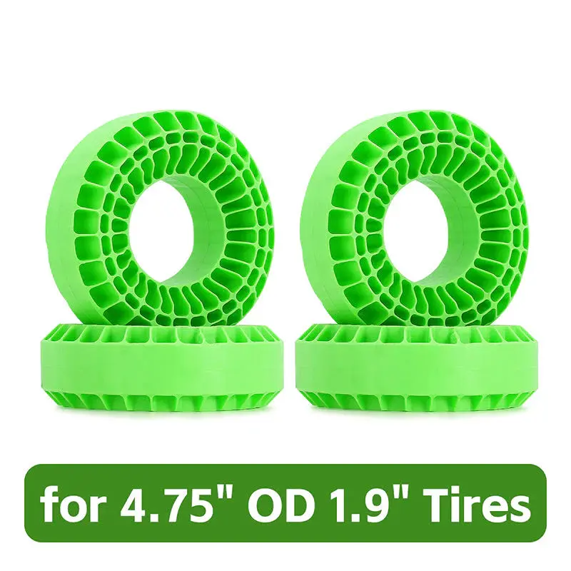 Injora: 4Pcs Silicone Rubber Inserts For 118-122Mm(4.75" Od) 1.9" Tires 1