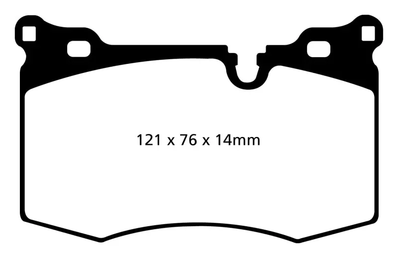 Ebc Yellowstuff Front Brake Pads For 2009–2014 Mini Hardtop 1.6 Turbo (J.C. Works Spec) 1