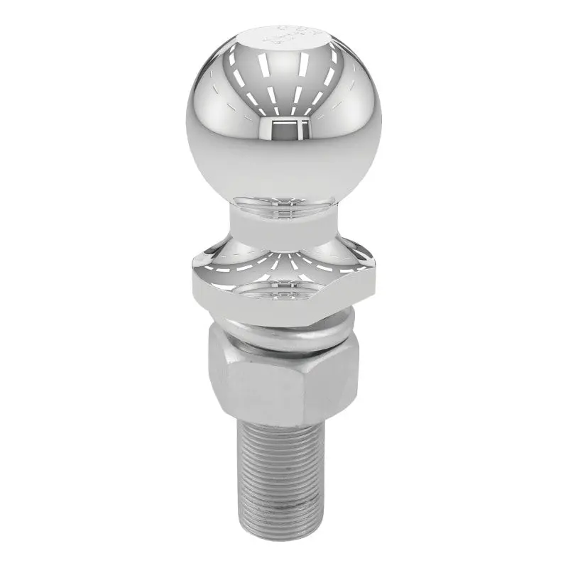 Curt 2" Trailer Ball With 1" X 3" Shank – Chrome-Finished, 6,000 Lb Capacity 1