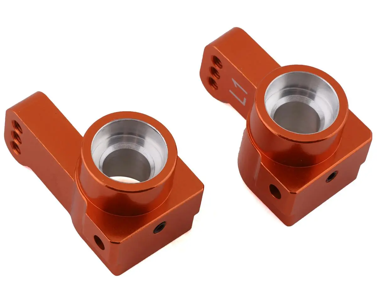 St Racing Concepts Dr10 Aluminum 1° Toe-In Rear Hub Carriers (Orange) (2) 1