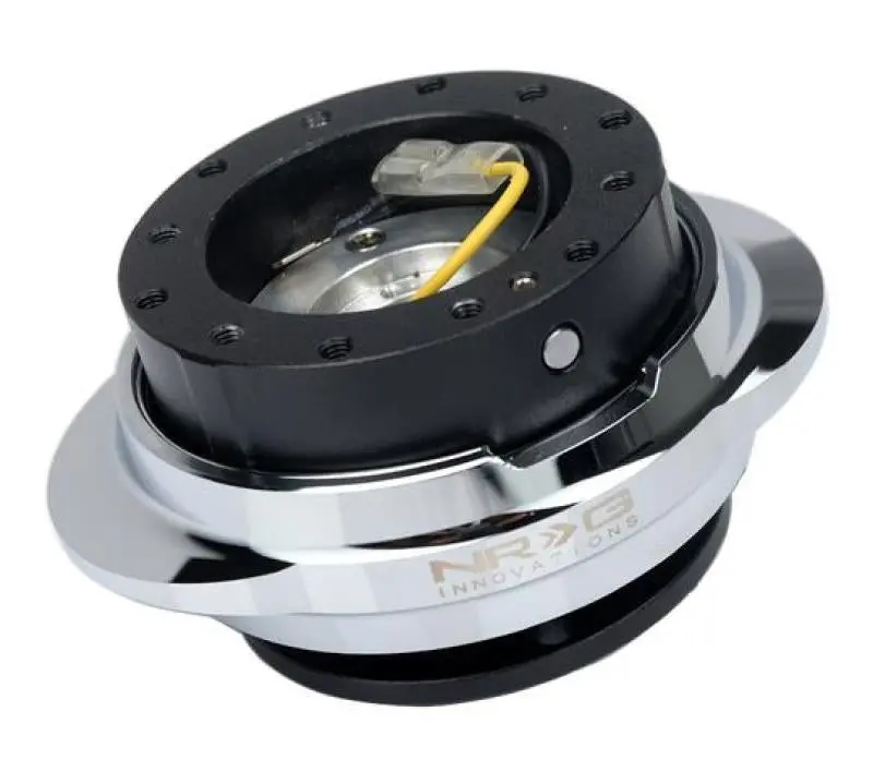 Nrg Quick-Release Steering Hub Kit – Matte Black Housing With Silver Oval Retaining Ring 1