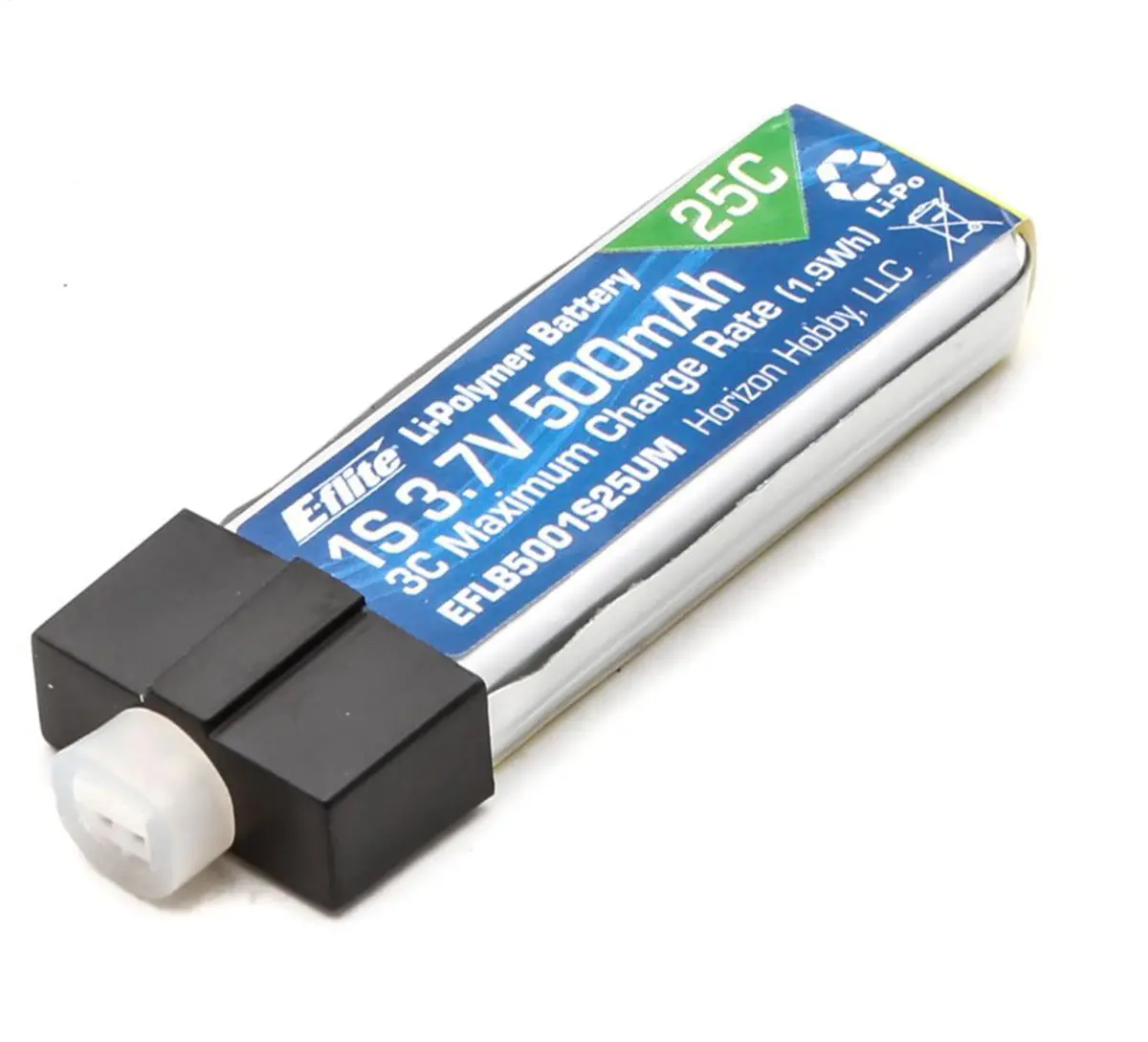 E-Flite 1S 500Mah 25C 3.7V Lipo, High Current Umx Connector (Eflb5001s25um) 1