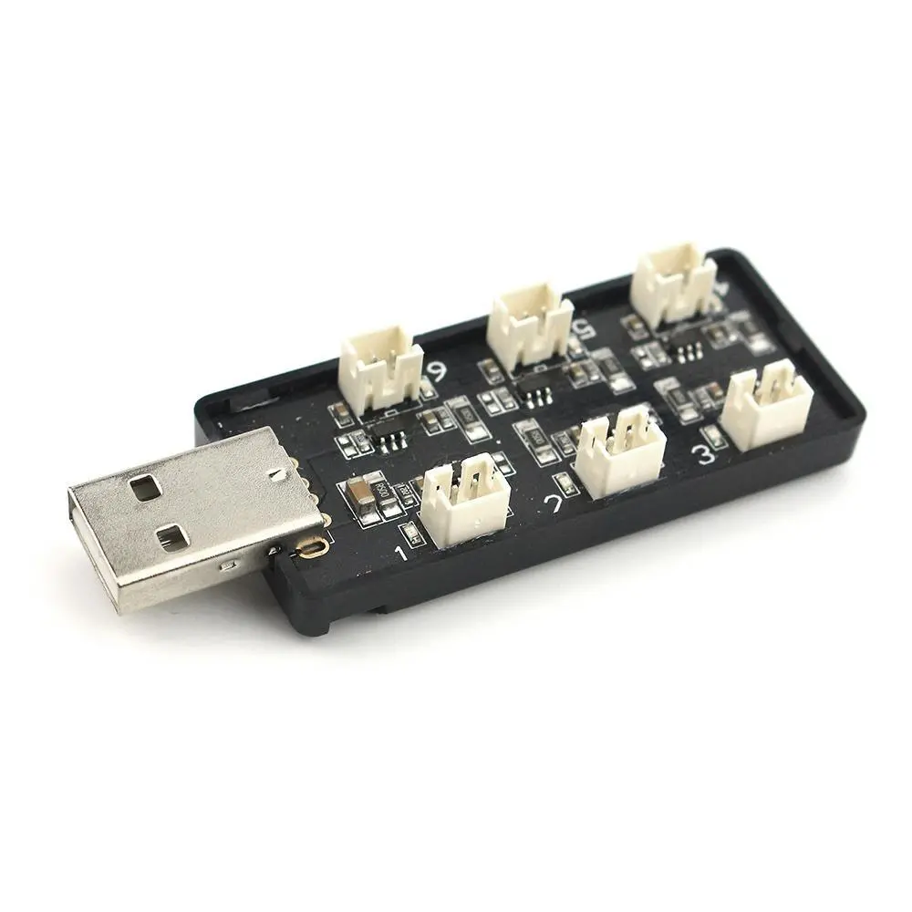 Emax Charger 6-Port 1S Lipo Usb Ph2.0 (Iqb-Fs-09) 1