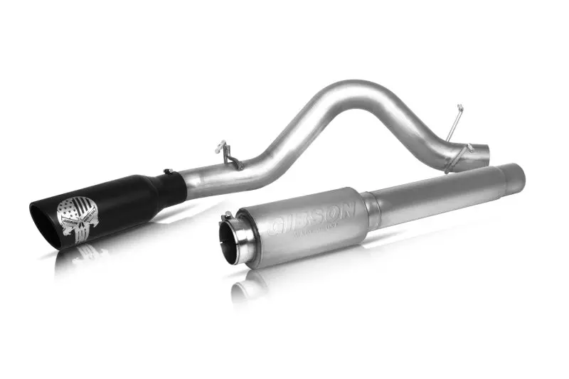 Gibson Patriot Skull Series Cat-Back Exhaust For 2007–2009 Gmc Sierra 1500 Sle 5.3L – 4-Inch Stainless Steel, Single Exit 1