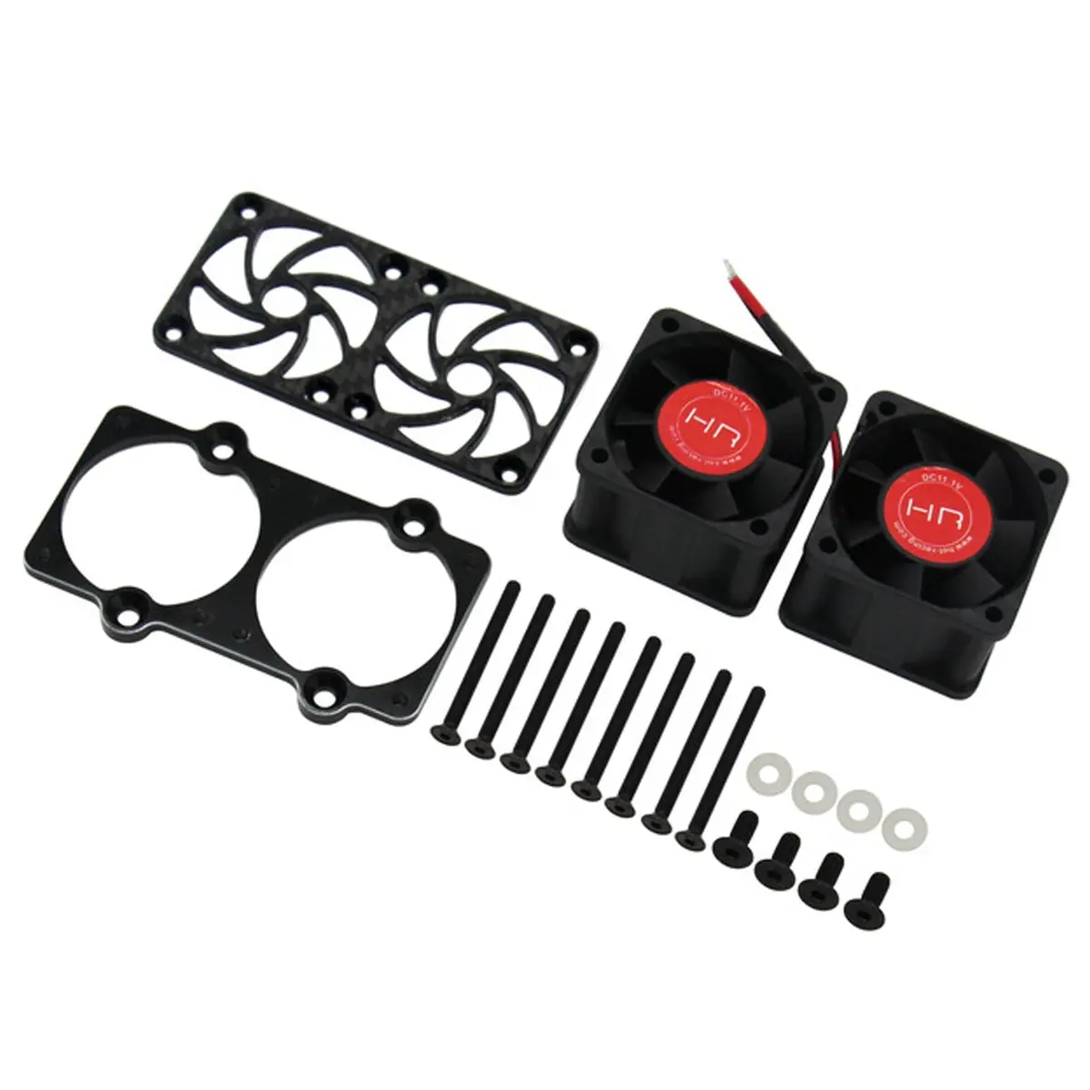 Hot Racing Twin 40Mm Motor Cooling Fan Kit, 3S: Arrma 8S Blx Trucks (Hraafe404ttf) 1