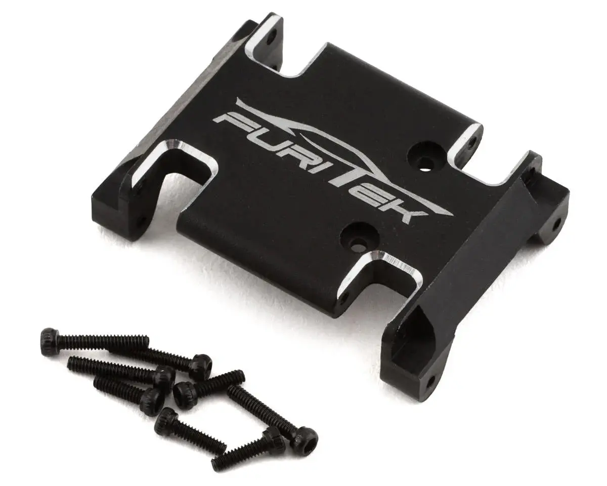 Furitek Axial Ax24 Cnc Aluminum Skid Plate (Black) (Ftk-Fur-2289) 1