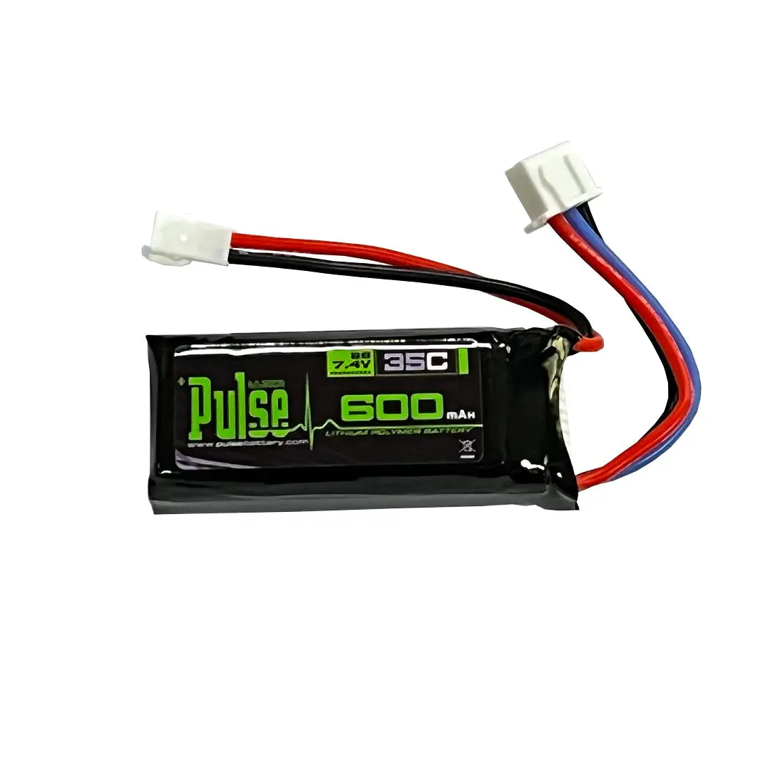 Pulse: 600Mah 2S 7.4V 35C Lipo Battery - Molex 51005 1
