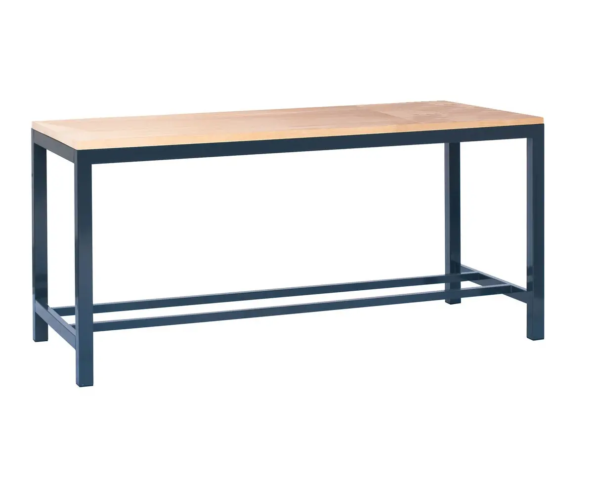 Heavy-Duty Workbench With Wood Worktop 1