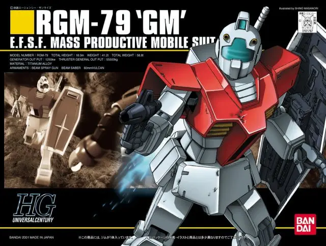Bandai Hguc 020 Rgm-79 Gm (Bas1101787) 1