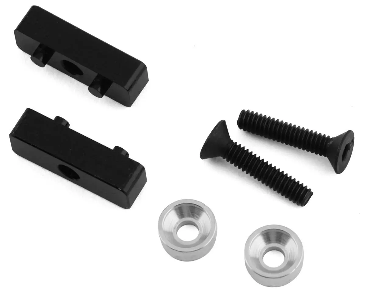 Hot Racing Losi Mini-T 2.0 Aluminum Savox Servo Mount Spacer (Black) 1