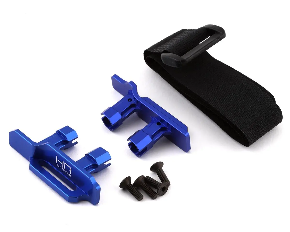 Hot Racing Tall Battery Hold-Downs For Traxxas Maxx (Blue) (Hramxx126x06) 1