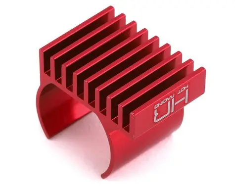 Hot Racing Axial Scx24 030 Motor Heat Sink (Red) (Hrasxtf030h02) 1