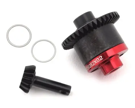 Hot Racing 1/16 Traxxas Steel Helical Spiral Gear Set W/Aluminum Cover Plate (Hrvxs9282x02) 1