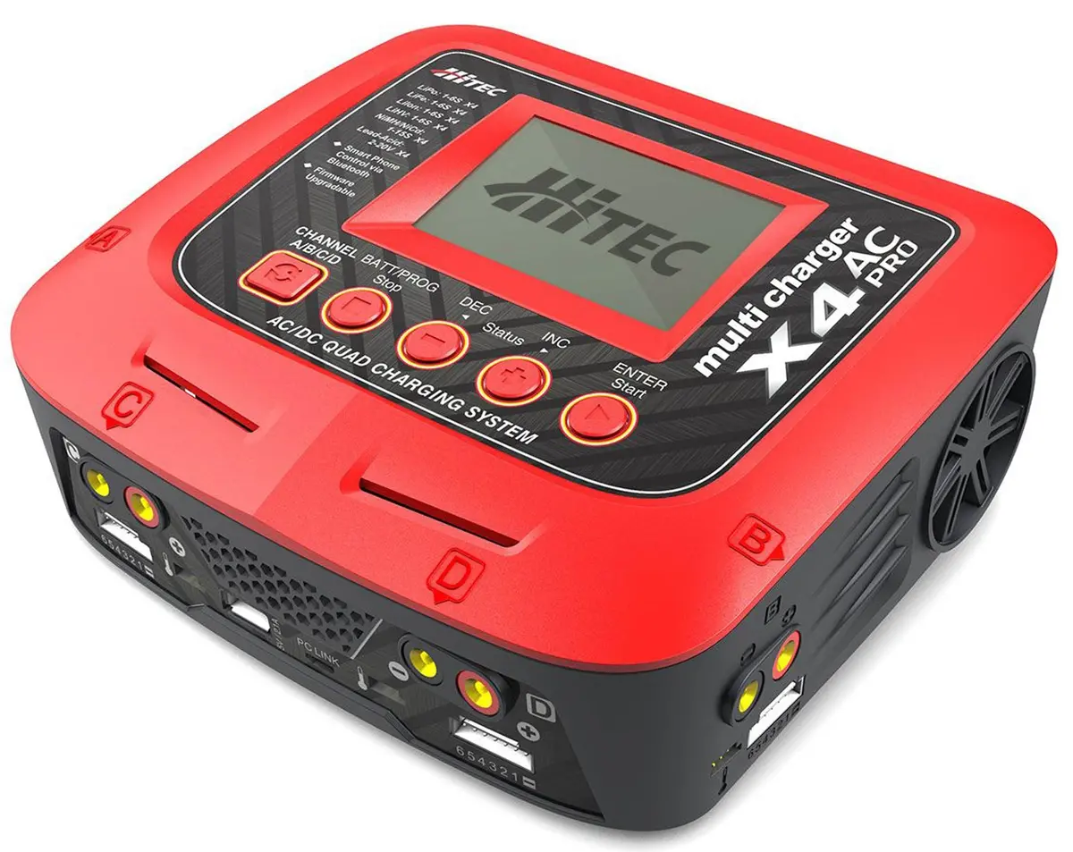 Hitec X4 Ac Pro Ac/Dc 4 Port Multicharger (Hrc44254) 1