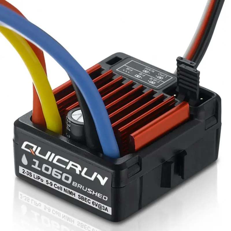 Hobbywing: Quicrun 1060 Brushed Esc Sbec T Plug (2-3S) (Hwi30120203) 1