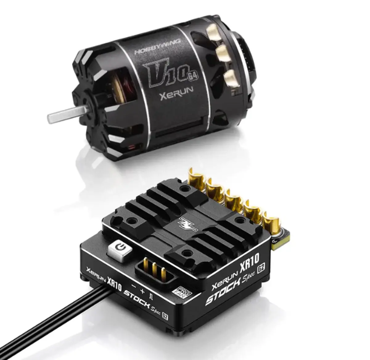Hobbywing Xerun Combo Xr10 Stock 2S G2 Esc & V10 G3r 25.5T Motor (Hwi38020380 ) 1