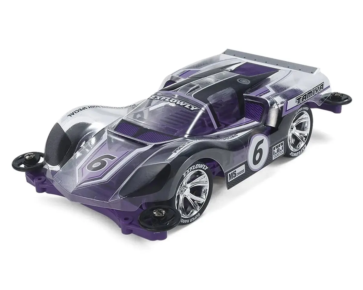 Tamiya 1/32 Jr Pro Racing Exflowly Purple Special Mini 4Wd Kit (Tam95571) 1