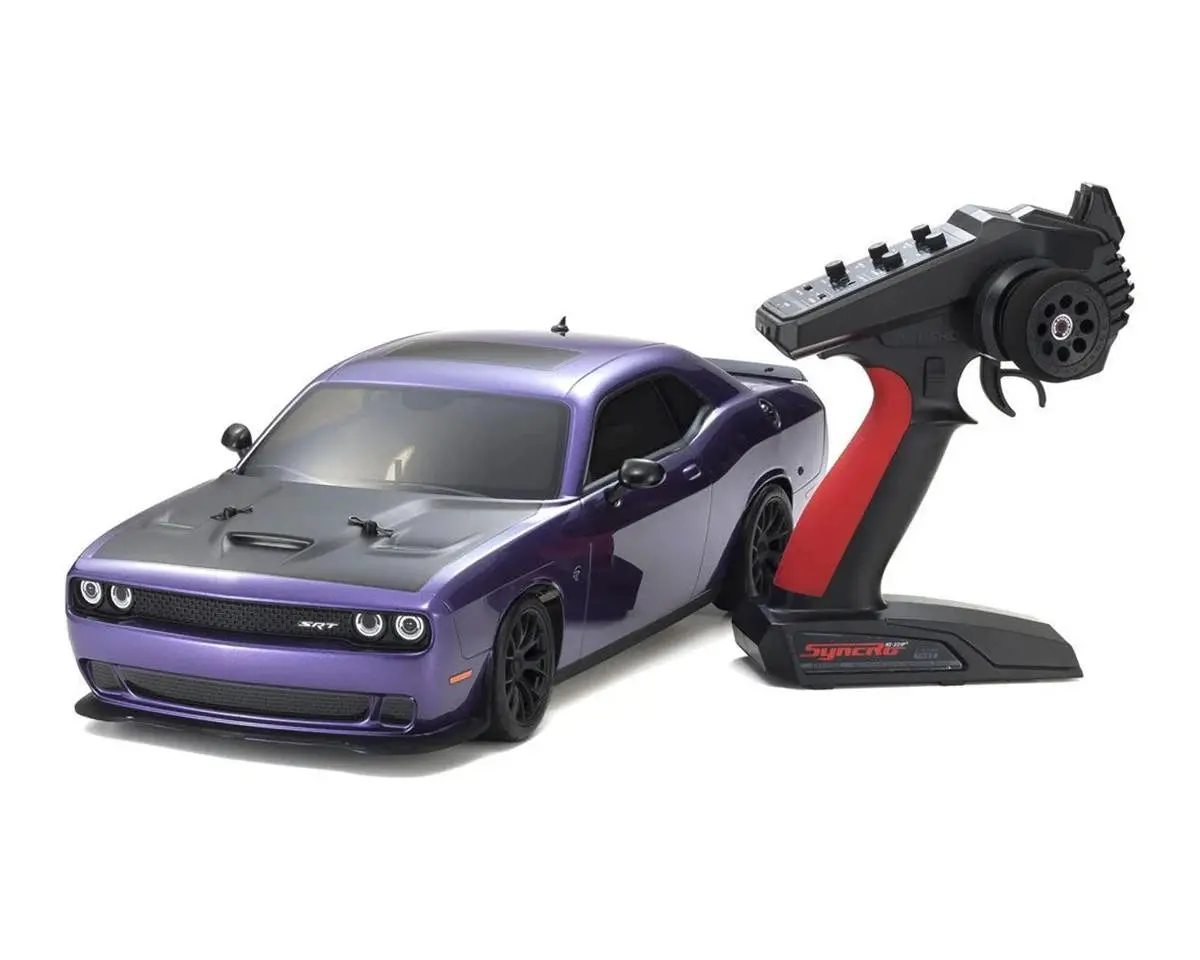 Kyosho Fazer Mk2 Fz02l 2015 Dodge Challenger Srt Hellcat 4Wd 1/10 Rtr Touring Car W/Syncro Kt-231P 2.4Ghz Radio (Purple) 1