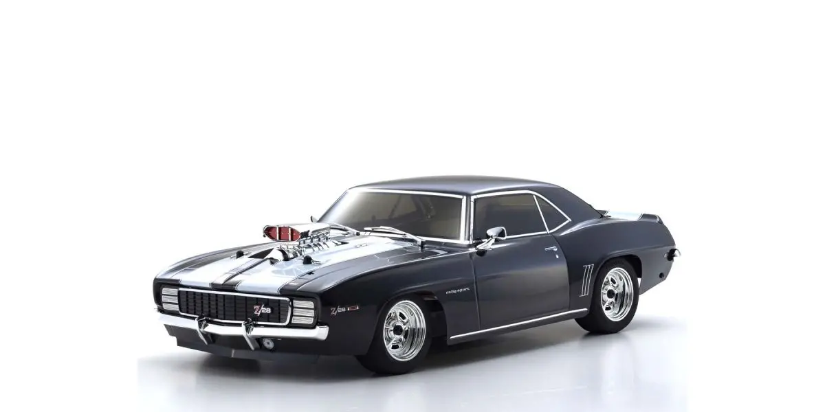 Kyosho Fazer Mk2 1969 Chevy Camaro Z/28 Rs Supercharged Ve, Tuxedo Black, 1/10 Electric 4Wd Touring Car (Kyo34493t1) 1