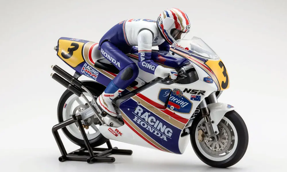 Kyosho 1/8 Ep Honda Nsr500 1991 Motorcycle Kit, Hanging On Racer (Kyo34932b) 1