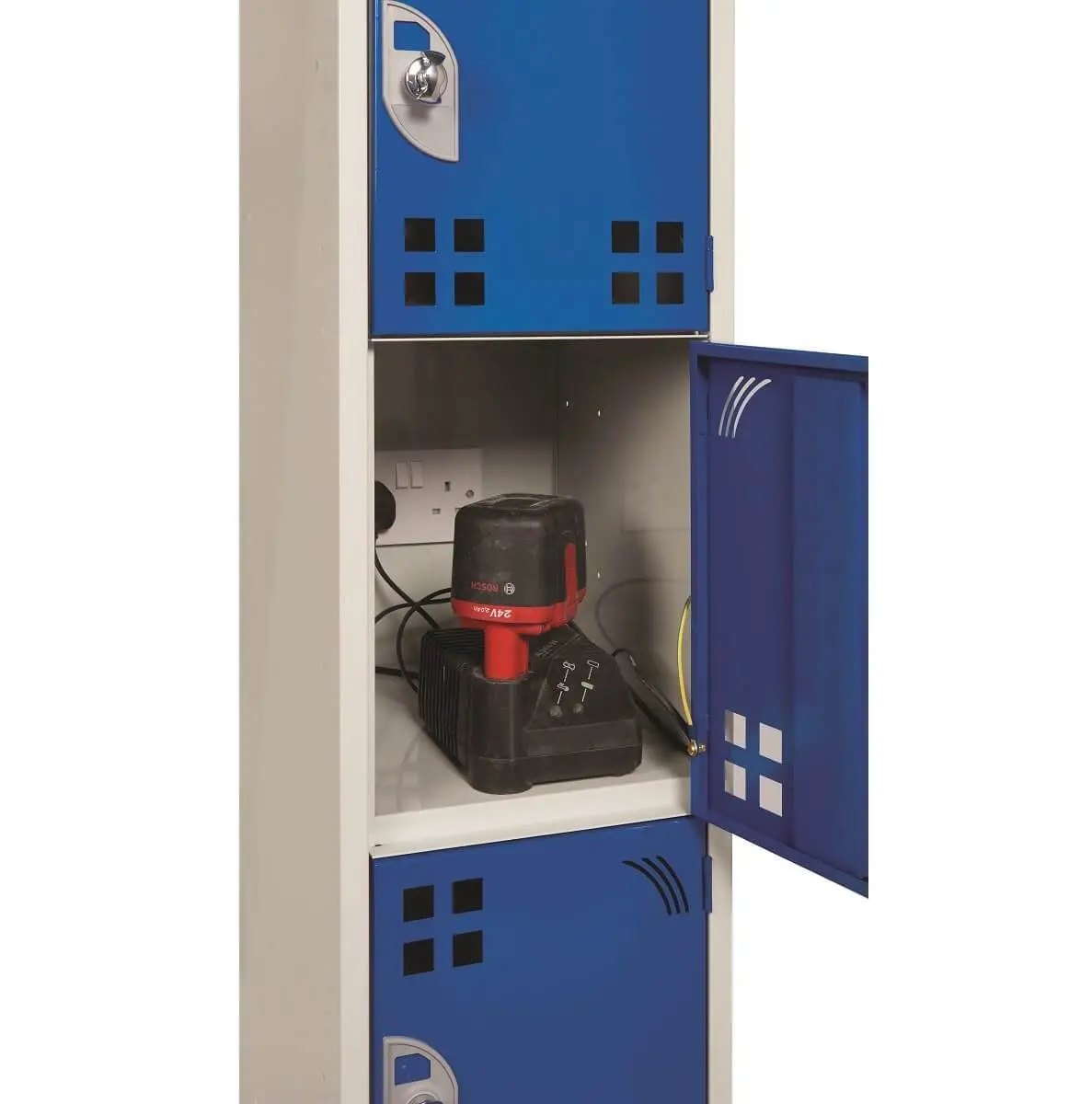 8 Compartment Tool Charging Locker - Rcd Plug 1