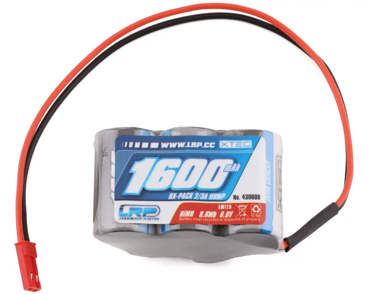 Lrp Xtec 5-Cell 6.0V Nimh Hump Receiver Pack (1600Mah) (Lrp430600) 1