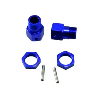 Redcat Wheel Hex W/ Nuts(23Mm)(Aluminum)(Blue)(2Pcs) (Rer50025) 1