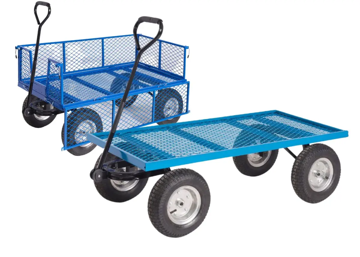 Mesh Base Turntable Trucks With Puncture-Proof Wheels 1