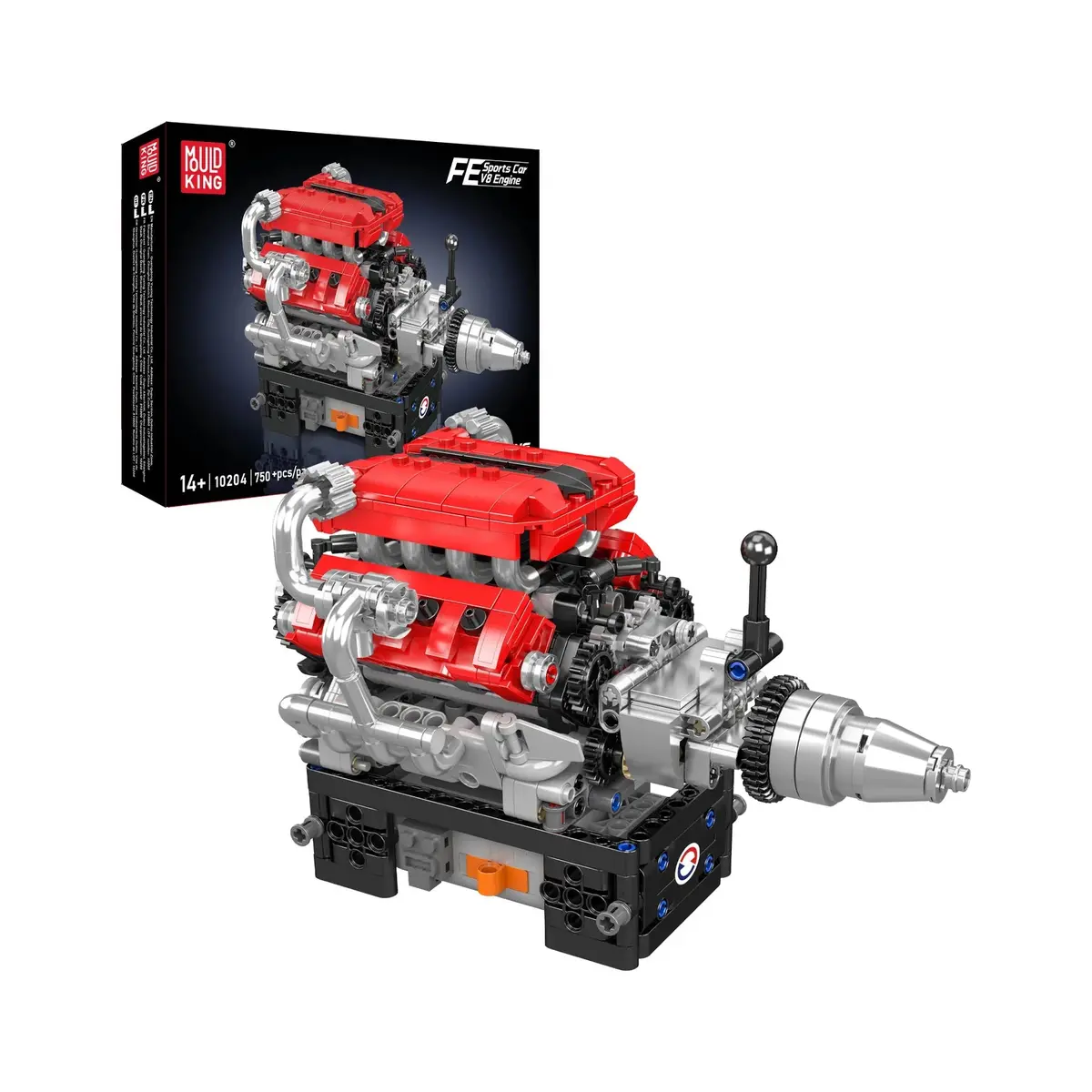 Mould King 10204 Italian V8 Engine Building Set | 750 Pcs 1