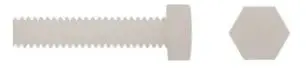 6/32 White Nylon Screws/Nuts 1